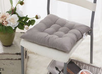 HKM-962963 Solid Color Dining Chair Cushion - Modern Polyester Seat Cushion for Comfort and Style