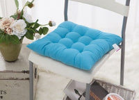 HKM-962963 Solid Color Dining Chair Cushion - Modern Polyester Seat Cushion for Comfort and Style