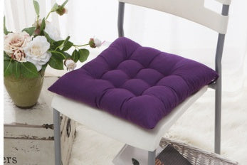 HKM-962963 Solid Color Dining Chair Cushion - Modern Polyester Seat Cushion for Comfort and Style