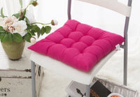 HKM-962963 Solid Color Dining Chair Cushion - Modern Polyester Seat Cushion for Comfort and Style