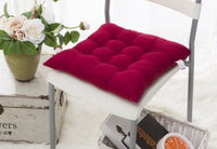 HKM-962963 Solid Color Dining Chair Cushion - Modern Polyester Seat Cushion for Comfort and Style