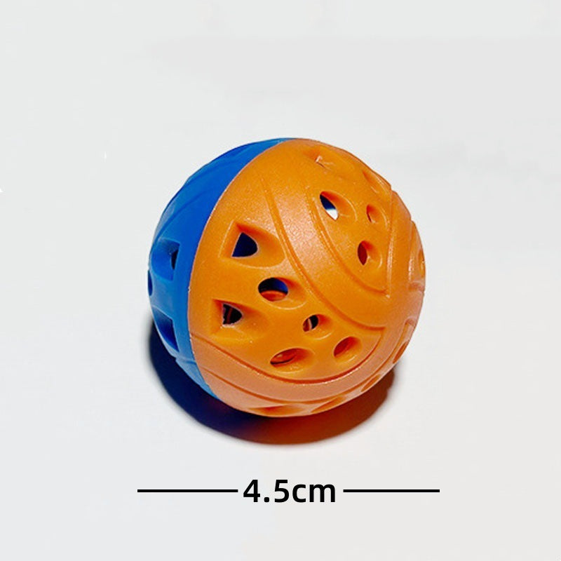 HKM-963027 Colored Plastic Cat Teasing Ball with Bell for Engaging Playtime