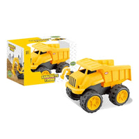 HKM-963219 Durable Plastic Dump Truck Toy for Kids Aged 2-7 Years - Free-Wheel Design