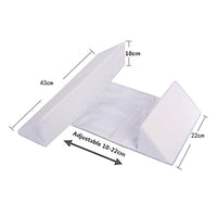 HKM-963411 Triangle Adjustable Styling Baby Pillow - Soft Velvet with Sponge Fill, 22cm and 43cm Options