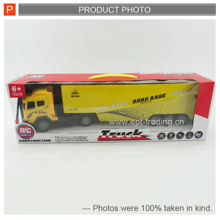 HKM-963539 8 Channel Remote Control Tipper Truck with Tilting Cart - Durable Engineering Toy for Kids Ages 2-4