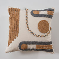 HKM-963539 Ethnic Style Tufted Tassel Cushion Pillow Cover - 45x45cm, Various Colors Available