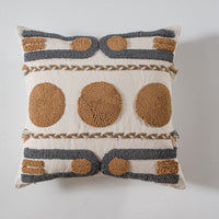 HKM-963539 Ethnic Style Tufted Tassel Cushion Pillow Cover - 45x45cm, Various Colors Available