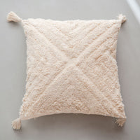 HKM-963539 Ethnic Style Tufted Tassel Cushion Pillow Cover - 45x45cm, Various Colors Available