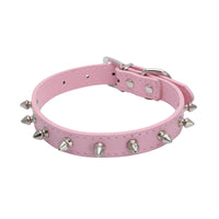 HKM-963603 Anti-Bite Leather Dog Collar and Leash Set for Small to Medium Dogs – Blue, Black, White, Red, Purple, Pink, Rose, Light Brown