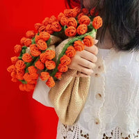 HKM-963731 Handmade Wool DIY Bouquet Blanket Crafting Material Kit - 65cm Non-Finished Product