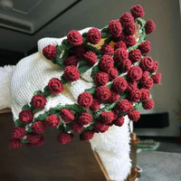 HKM-963731 Handmade Wool DIY Bouquet Blanket Crafting Material Kit - 65cm Non-Finished Product