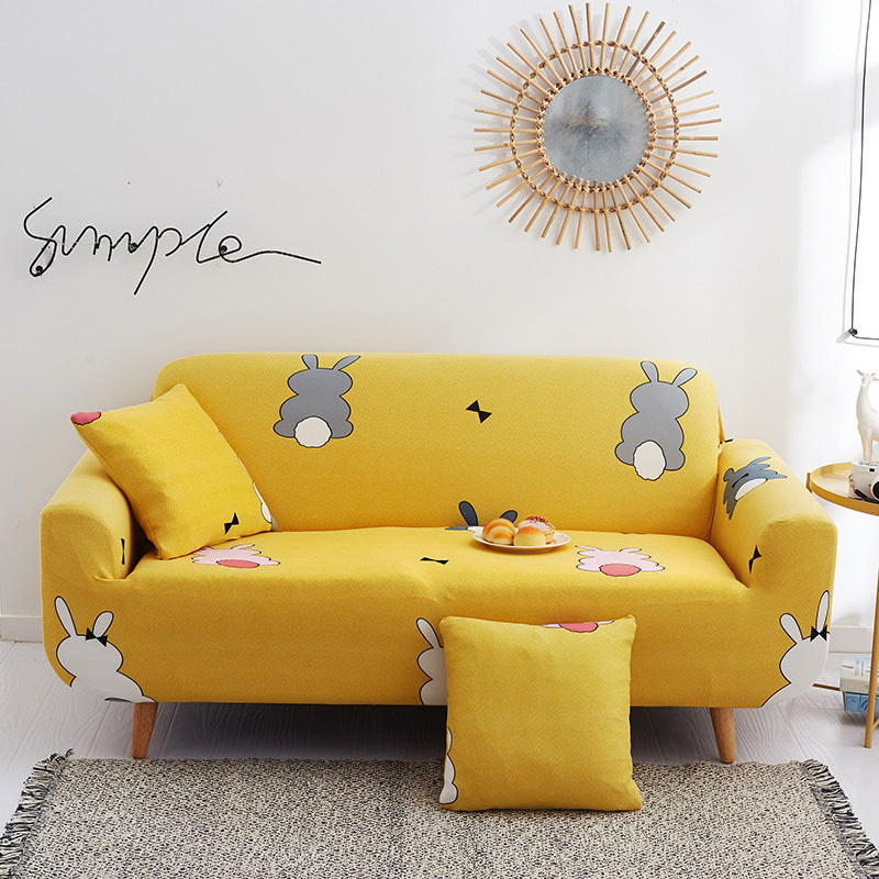 HKM-963795 Universal All-Inclusive Sofa Cover - Stylish Fabric Protection for 1 to 4 Seater Sofas