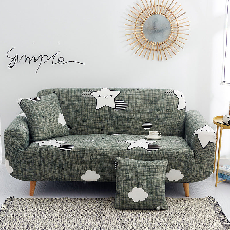 HKM-963795 Universal All-Inclusive Sofa Cover - Stylish Fabric Protection for 1 to 4 Seater Sofas