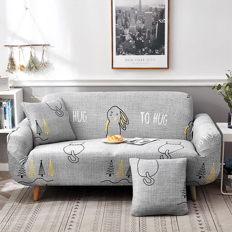 HKM-963795 Universal All-Inclusive Sofa Cover - Stylish Fabric Protection for 1 to 4 Seater Sofas