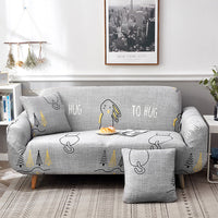 HKM-963795 Universal All-Inclusive Sofa Cover - Stylish Fabric Protection for 1 to 4 Seater Sofas