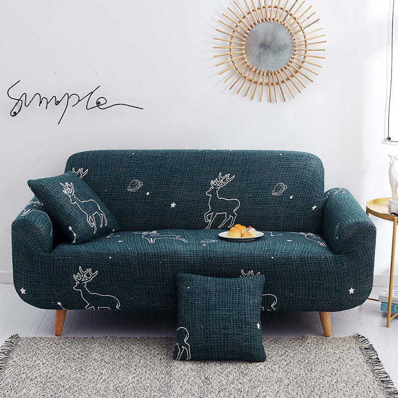HKM-963795 Universal All-Inclusive Sofa Cover - Stylish Fabric Protection for 1 to 4 Seater Sofas