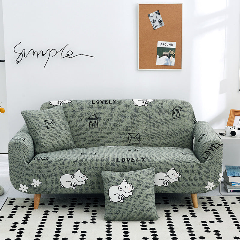 HKM-963795 Universal All-Inclusive Sofa Cover - Stylish Fabric Protection for 1 to 4 Seater Sofas