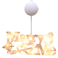 HKM-963859 Luminous Acrylic Decorative Letters Ambience Light with Battery Power Supply