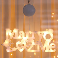 HKM-963859 Luminous Acrylic Decorative Letters Ambience Light with Battery Power Supply