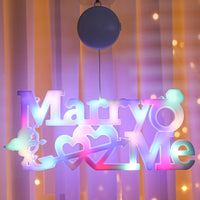HKM-963859 Luminous Acrylic Decorative Letters Ambience Light with Battery Power Supply
