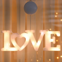 HKM-963859 Luminous Acrylic Decorative Letters Ambience Light with Battery Power Supply