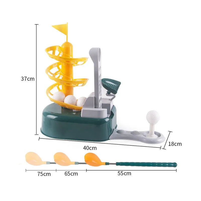 HKM-963987 Kids Indoor & Outdoor Golf Game Toy Set for Ages 3-13, Fun Training Equipment