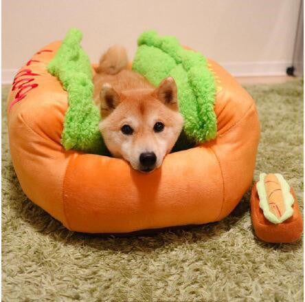 HKM-964115 Wholesale Creative Japanese Akita 6000 Same Hot Dog Dog Kennel Pet Cat Dog Nest Bed Can Be Removed