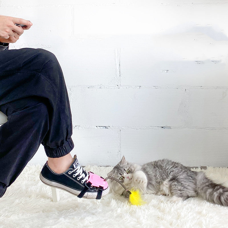 HKM-964179 Cat Toy Funny Cat Stick with Strong Feathers