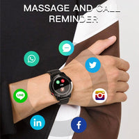 HKM-964243 Waterproof Outdoor Sports Smart Watch with Bluetooth Calling, 1.3-Inch Touchscreen, Multi-Language Support