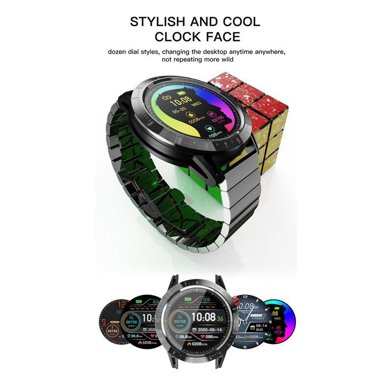 HKM-964243 Waterproof Outdoor Sports Smart Watch with Bluetooth Calling, 1.3-Inch Touchscreen, Multi-Language Support
