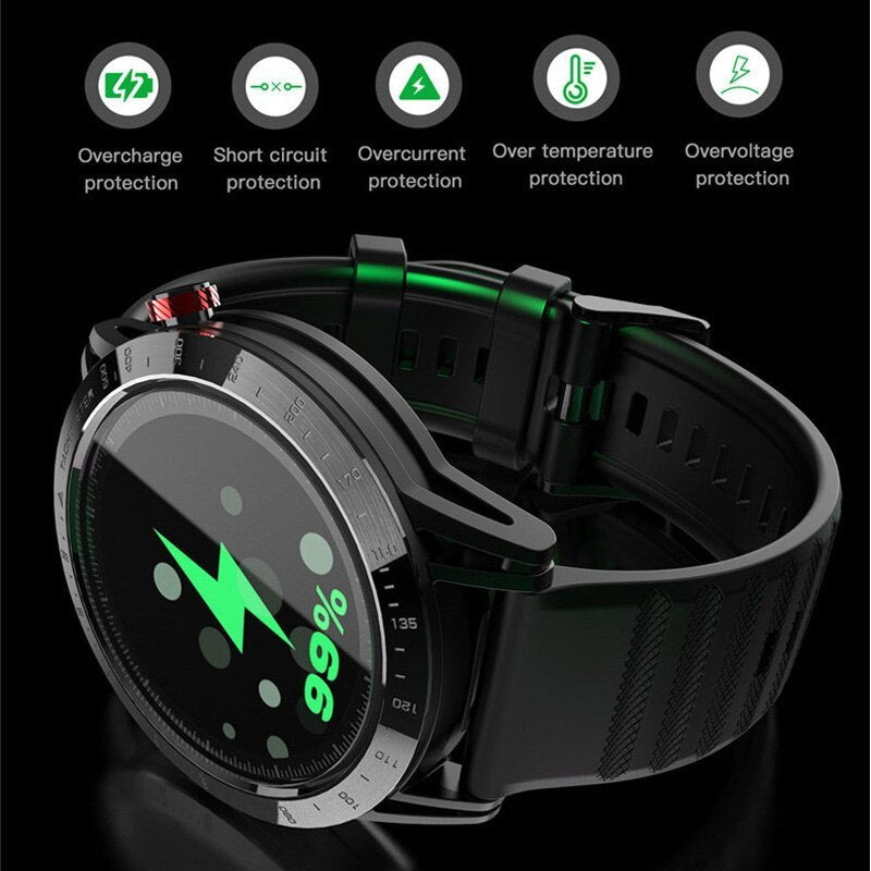 HKM-964243 Waterproof Outdoor Sports Smart Watch with Bluetooth Calling, 1.3-Inch Touchscreen, Multi-Language Support