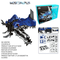 HKM-964307 Dinosaur Model DIY Assembly Educational Toy for Kids, 3D Puzzle Building Block Set