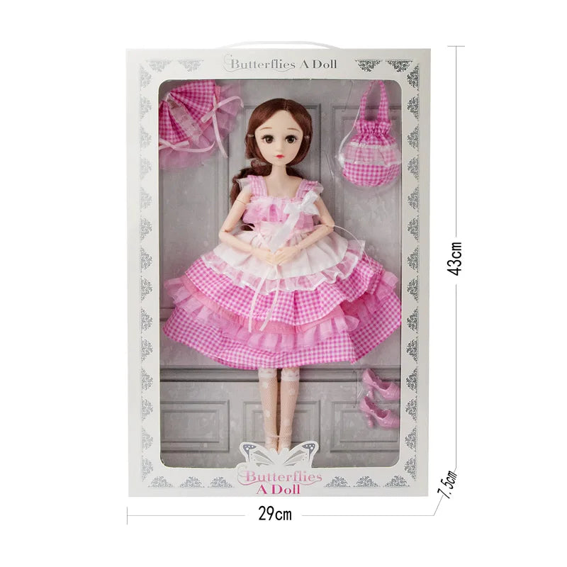 HKM-964371 14 Inch Mini Vinyl Fashion Doll Set for Girls - Perfect for Ages 2-7