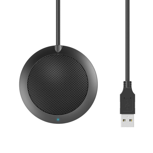 KTX-964435 USB 360-Degree Omnidirectional Microphone with Dual Channel and Zinc Alloy Shell