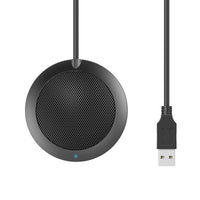 HKM-964435 USB 360-Degree Omnidirectional Microphone with Dual Channel and Zinc Alloy Shell