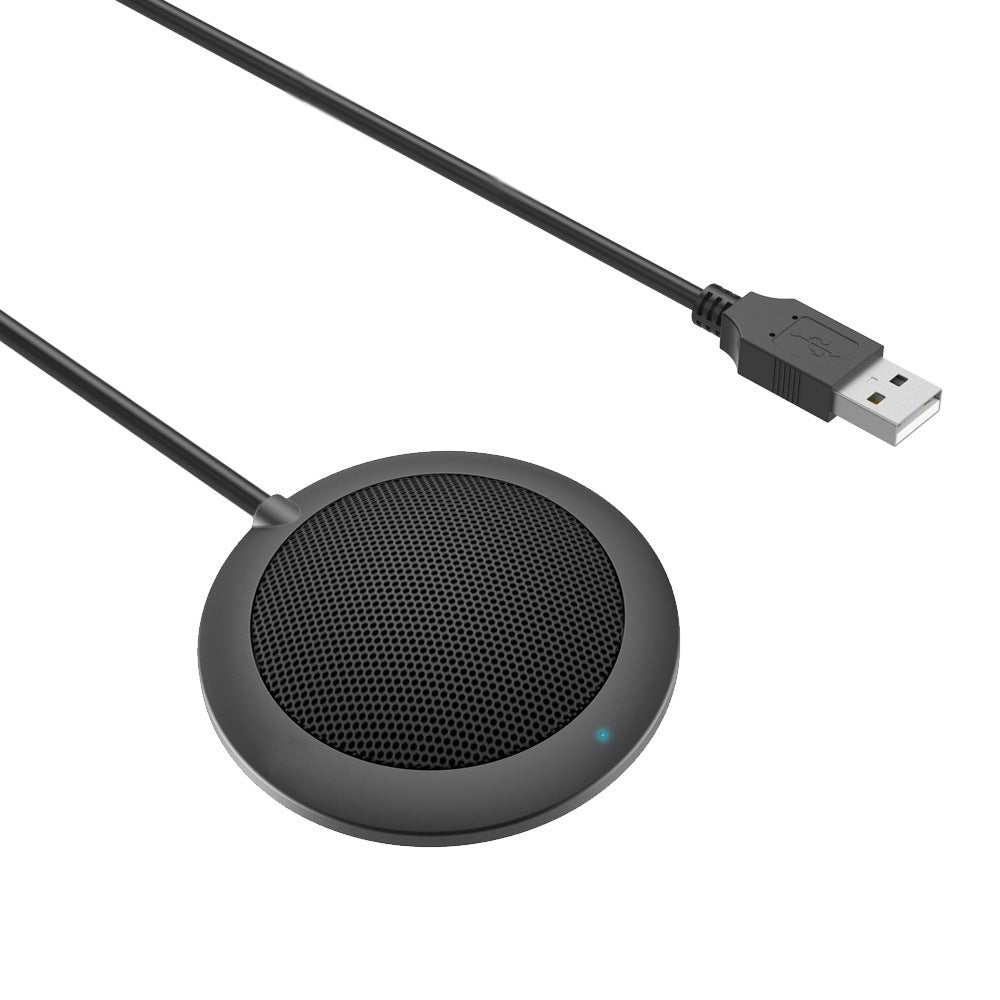 KTX-964435 USB 360-Degree Omnidirectional Microphone with Dual Channel and Zinc Alloy Shell