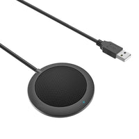 HKM-964435 USB 360-Degree Omnidirectional Microphone with Dual Channel and Zinc Alloy Shell