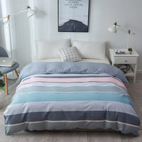 HKM-964563 Cotton Twill Printed Quilt Cover Set with Pillowcases in Floral Designs