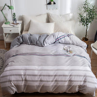 HKM-964563 Cotton Twill Printed Quilt Cover Set with Pillowcases in Floral Designs