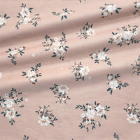 HKM-964563 Large Flower Peony Rose Cotton Twill Fabric for Bedding and Clothing, 100% Cotton, 160cm Wide, 10M Length
