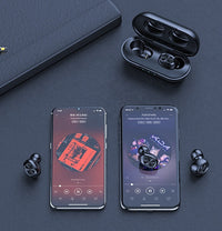 HKM-964627 Wireless Bluetooth 5.0 In-Ear Headset with Touch Controls and Charging Case