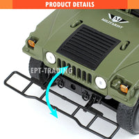 HKM-964691 Military Alloy Diecast Model Car 1:18 - Durable Toy Vehicle for Kids 2-13 Years