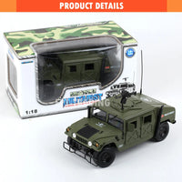 HKM-964691 Military Alloy Diecast Model Car 1:18 - Durable Toy Vehicle for Kids 2-13 Years