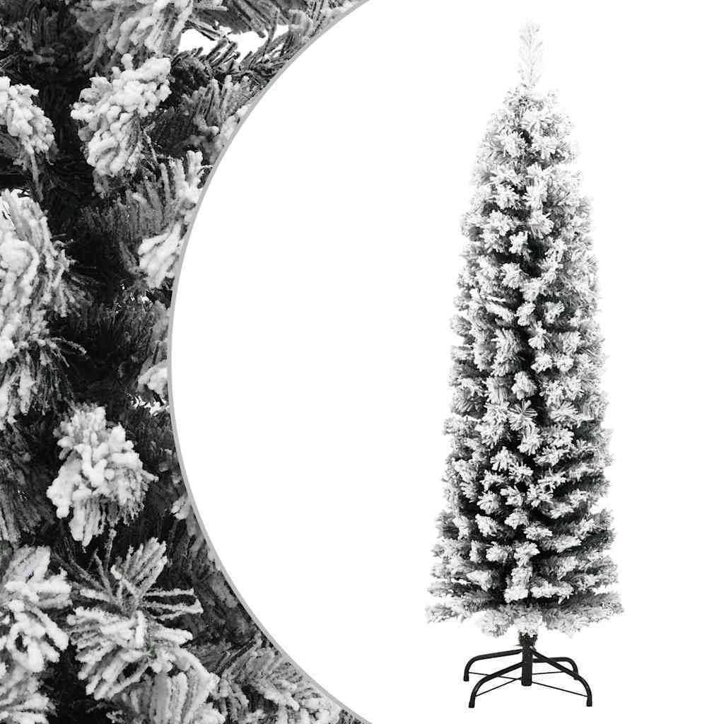 HKM-964691 Slim Artificial Christmas Tree with Stand - 150 cm Green PVC Design