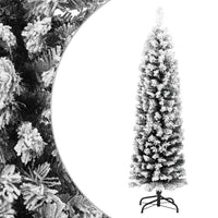 HKM-964691 Slim Artificial Christmas Tree with Stand - 150 cm Green PVC Design