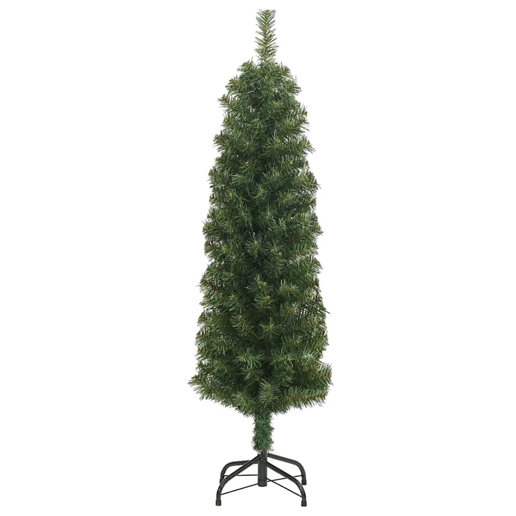 HKM-964691 Slim Artificial Christmas Tree with Stand - 150 cm Green PVC Design