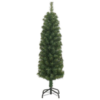 HKM-964691 Slim Artificial Christmas Tree with Stand - 150 cm Green PVC Design