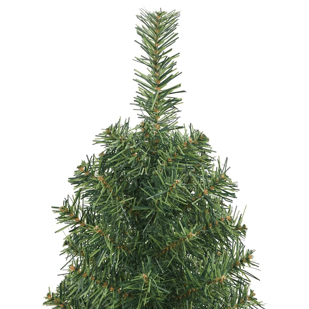 HKM-964691 Slim Artificial Christmas Tree with Stand - 150 cm Green PVC Design