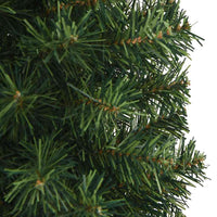 HKM-964691 Slim Artificial Christmas Tree with Stand - 150 cm Green PVC Design