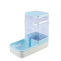 HKM-964755 Automatic Pet Feeding and Drinking Station for Cats - Portable and Convenient Design in Blue, Pink, and Gray